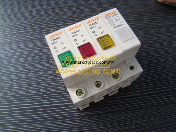 廠傢供應C45D 導軌指示燈 LED 指示燈 紅黃綠藍白低壓 燈軌工廠,批發,進口,代購