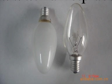 專業供應C35蠟燭尖泡形狀 透明 磨砂 彩色燈泡(圖)工廠,批發,進口,代購