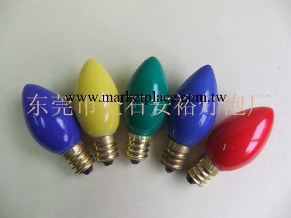彩色C7燈泡 烤漆C7燈泡 聖誕燈飾燈泡工廠,批發,進口,代購
