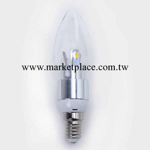 3W透明尖泡  LED燈泡 調光LED蠟燭泡 LED調光蠟燭泡 蠟燭泡調光工廠,批發,進口,代購