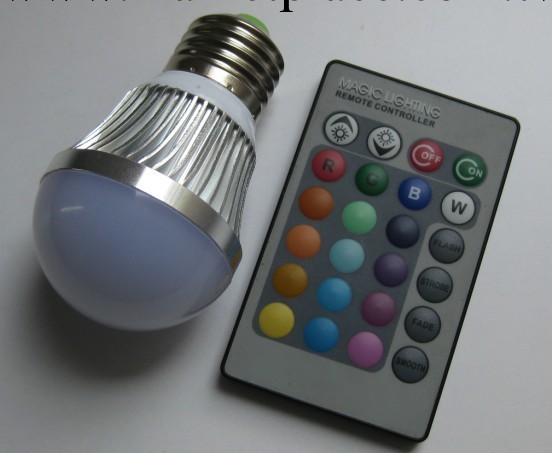供應裝飾、照明LED燈泡，遙控彩色貼片5050LED燈泡工廠,批發,進口,代購