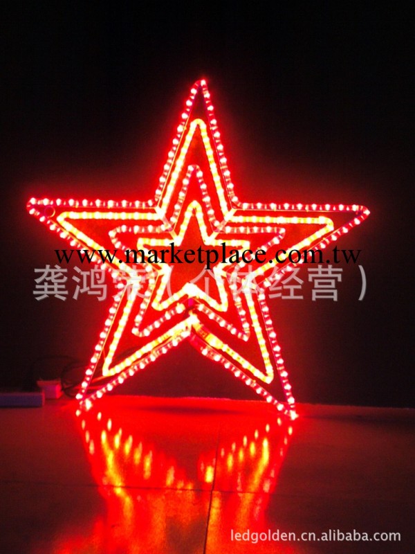 【訂做】節慶亮化照明用LED五角星工藝裝飾燈具.星星工藝裝飾燈具工廠,批發,進口,代購