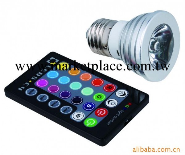 供應全彩RGB遙控3W LED射燈工廠,批發,進口,代購