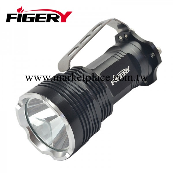 菲格瑞 T6最亮最遠強光手電筒 LED手提式充電探照燈 超遠射500米批發・進口・工廠・代買・代購