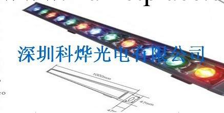 科燁光電XQ001-廠傢供應單色/七彩LED 12W洗墻燈 戶外亮化工廠,批發,進口,代購