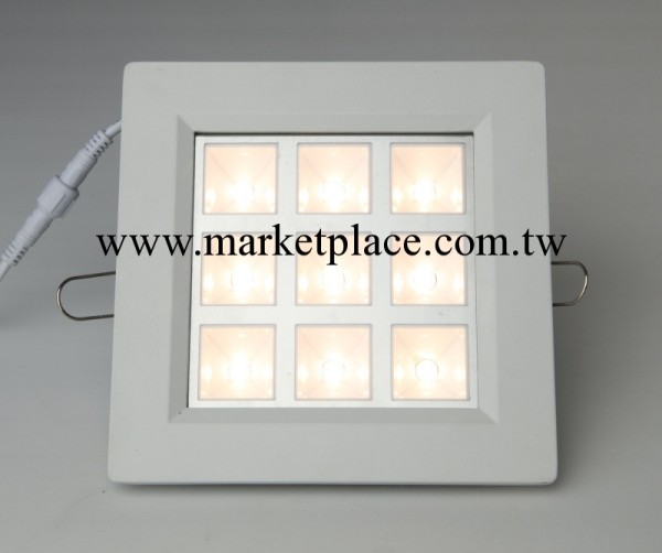 LED方格燈9W廠傢直銷 新款LED格柵燈 大功率格柵燈 方格燈成品工廠,批發,進口,代購