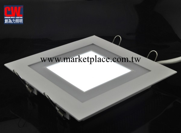 LED雙色藍白綠白超薄麵板燈成品正方形7 12 16W雙色筒燈廠傢直銷工廠,批發,進口,代購