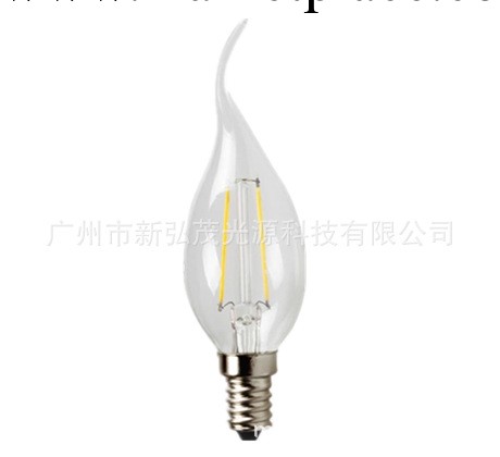 廠傢直銷 最新款LED鎢絲蠟燭燈 E14 2.2W玻璃拉尾球泡燈批發・進口・工廠・代買・代購