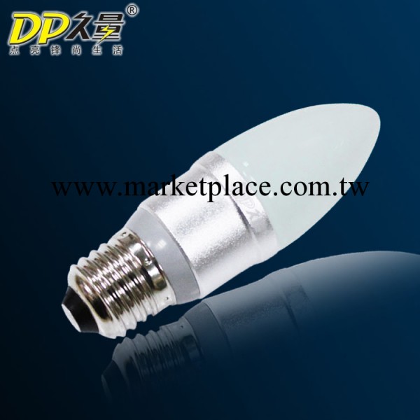 久量LED節能鋁殼蠟燭尖泡燈 3W E27螺口 6隻起售 DP-QP3W03工廠,批發,進口,代購