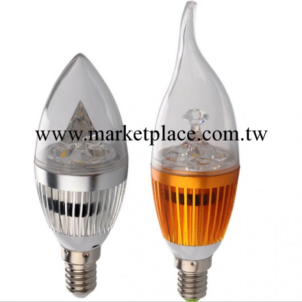 LED蠟燭燈 E14小螺口3W尖泡或拉尾，帶恒流隔離驅動，廠傢大放價工廠,批發,進口,代購