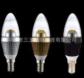 供應LED蠟燭燈  LED尖泡      3*1W    1*3W工廠,批發,進口,代購