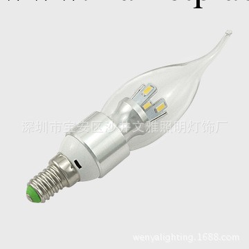 文雅寶塔款LED 4W 蠟燭燈泡，，四麵發光批發・進口・工廠・代買・代購