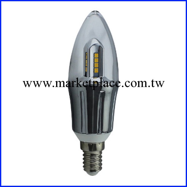 生產銷售 4W銀色尖泡蠟燭燈 led大功率智能燈具系列工廠,批發,進口,代購