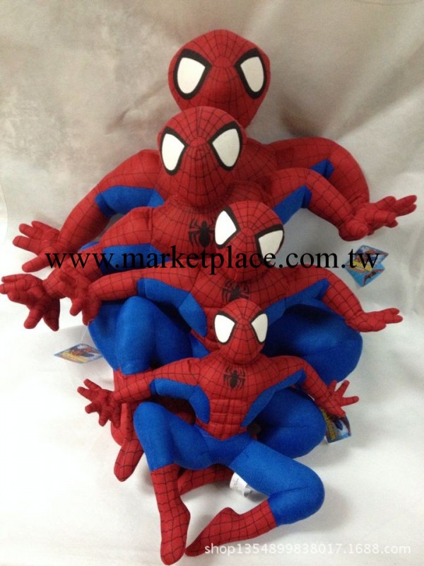 蜘蛛俠紅色毛絨玩具 廠傢正版尾貨特價批發 外貿超人spiderman工廠,批發,進口,代購