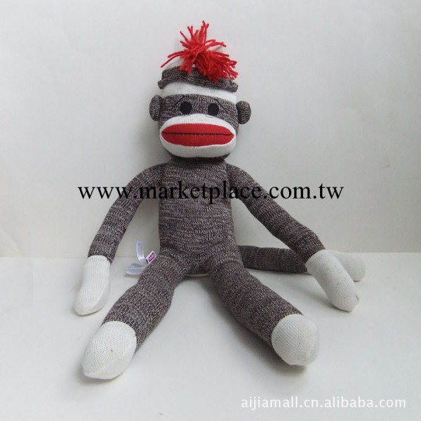 批發外貿原單原單填充毛絨玩具~美國Schylling襪子猴 sock monkey批發・進口・工廠・代買・代購