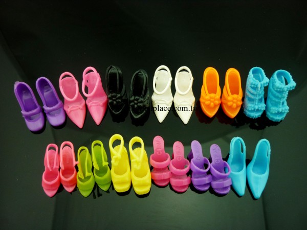 芭比娃娃玩具鞋子10種顏色隨機工廠,批發,進口,代購