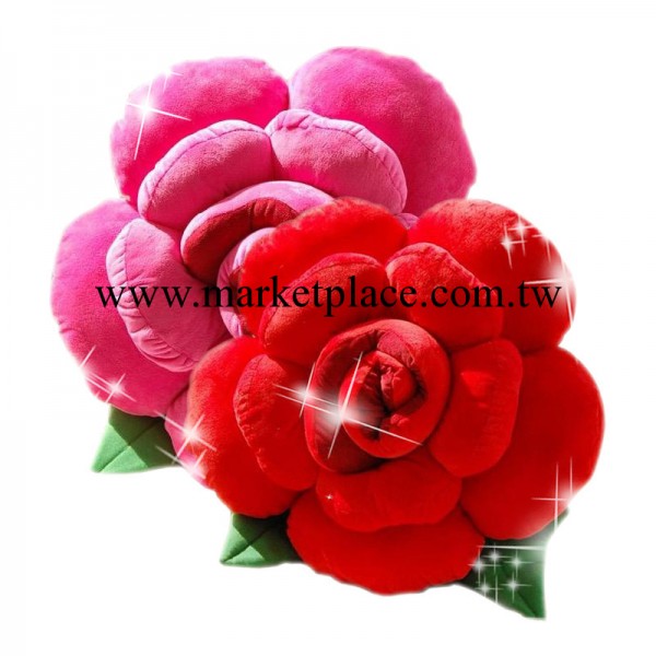 廠傢批發彩色玫瑰花抱枕 沙發創意靠墊 情人節生日送男女朋友工廠,批發,進口,代購