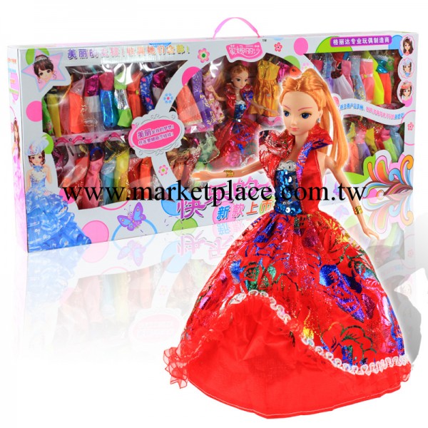 淘貨源批發 芭比娃娃玩具 正品2014新款 公主芭比娃娃套裝禮盒裝工廠,批發,進口,代購