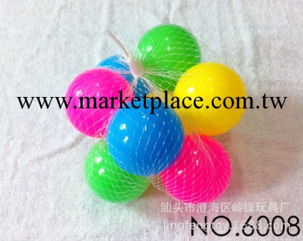6008/6CM海洋球/網袋包裝海洋球/海洋球玩具/兒童樂園玩具工廠,批發,進口,代購