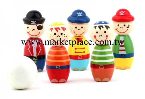 批發供應木制兒童環保玩具，卡通保齡球，中號保齡球，五色保齡球批發・進口・工廠・代買・代購