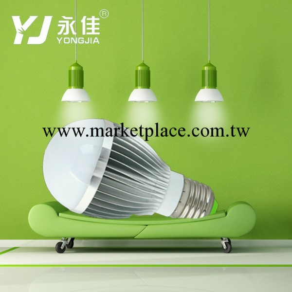 永佳3W LED燈泡E螺口超高亮LED球泡LAMP 廠傢直銷工廠,批發,進口,代購