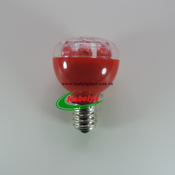 廠傢直銷 混批 LED水珠球泡 9LED蓮花燈泡 平頭財神燈泡 E12 紅光工廠,批發,進口,代購