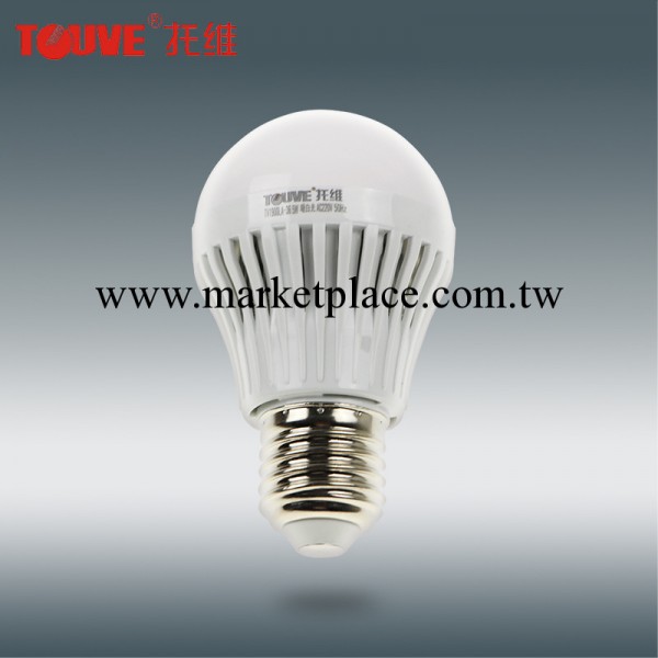 特價內塑料+PC球泡燈led TOUVE托維優質E27螺口節能燈 質保兩年工廠,批發,進口,代購