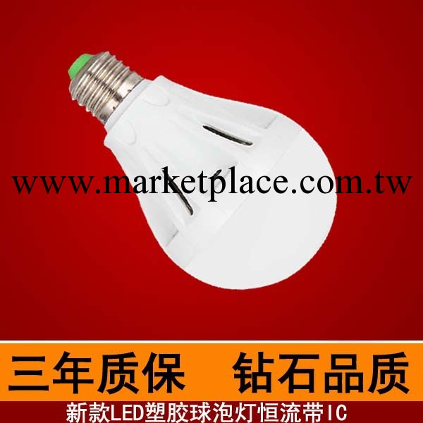 雷佰朗LED球泡燈E27過道指示燈光源塑膠3W高品質節能螺漩口工廠,批發,進口,代購