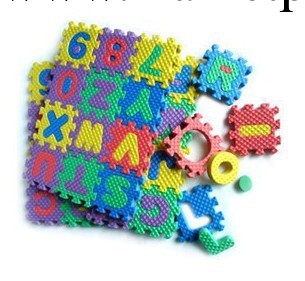 益智玩具兒童智力拼圖地墊拼板數字拼圖英文字母拼圖玩具36片工廠,批發,進口,代購