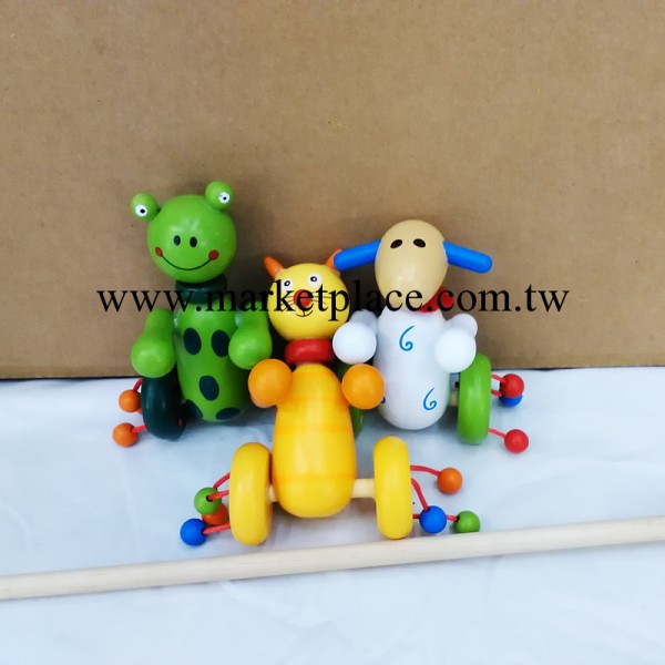 2014新款兒童木制玩具 啟蒙多彩卡通小推車嬰幼兒玩具 低價批發批發・進口・工廠・代買・代購