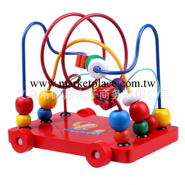 兒童益智玩具 四款拖車繞珠串珠 寶寶嬰兒童學步車玩具1-3歲工廠,批發,進口,代購