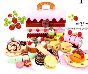 生日蛋糕 切切看 木制過傢傢玩具 日本草莓 巧克力蛋糕組2.8工廠,批發,進口,代購