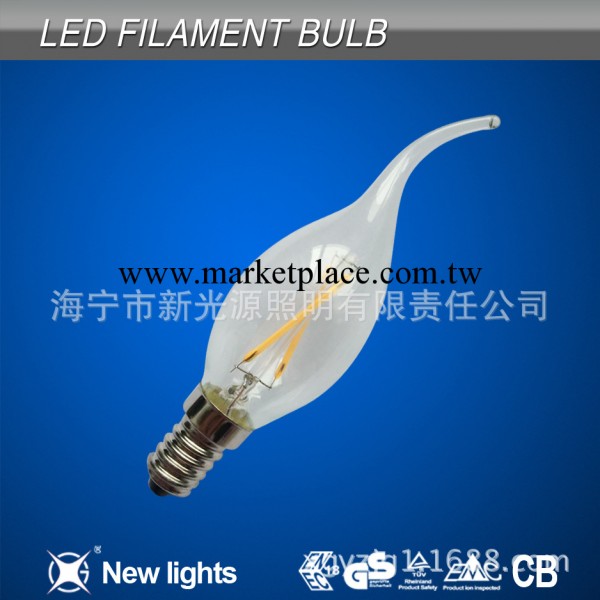 LED燈絲泡 2W C35T工廠,批發,進口,代購