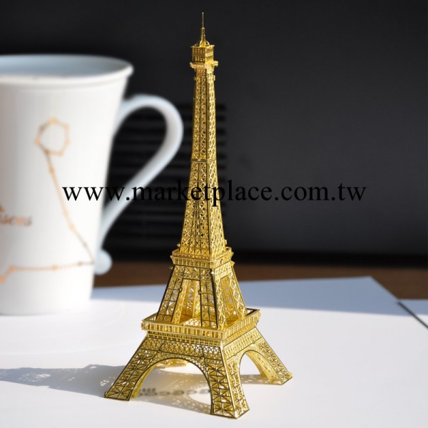 拼酷 拼裝模型 巴黎鐵塔 埃菲爾鐵塔模型 浪漫禮物 P003-G 黃銅色工廠,批發,進口,代購