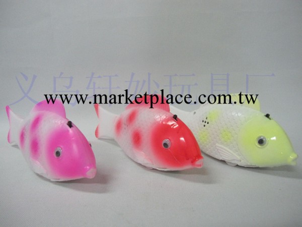 閃光音樂電動魚燈光音樂 全身發光電動魚自由魚玩具 34001批發・進口・工廠・代買・代購