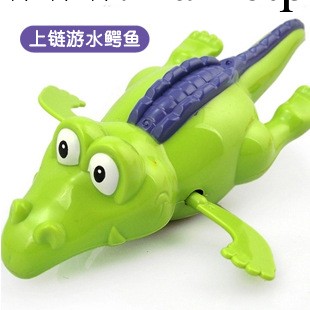 新款發條玩具 大號上鏈遊水鱷魚 會遊泳的鱷魚 嬰幼兒戲水玩具工廠,批發,進口,代購