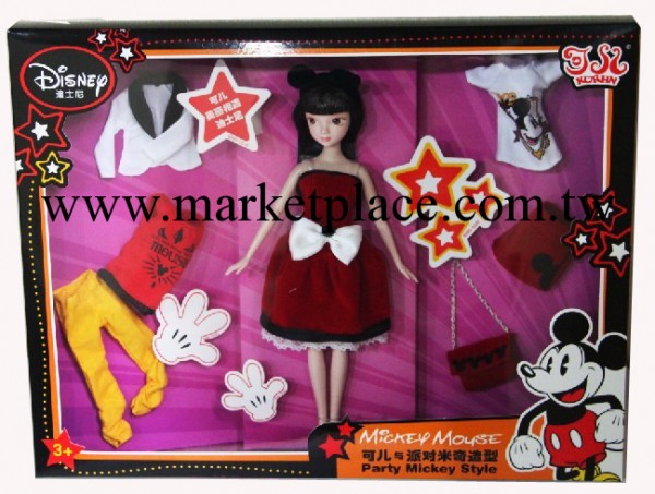 可兒娃娃 可兒與派對米奇造型迪斯尼6090【寵愛玩具】工廠,批發,進口,代購