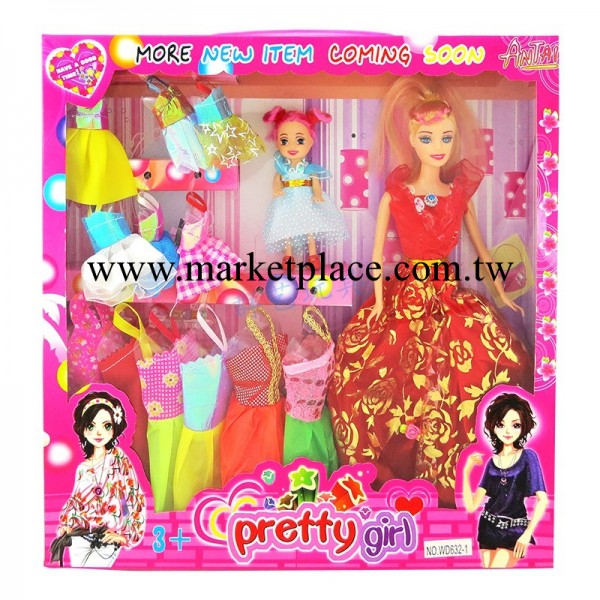 批發兒童芭比公主玩具 芭比娃娃套裝禮盒 洋娃娃禮服組合全套工廠,批發,進口,代購