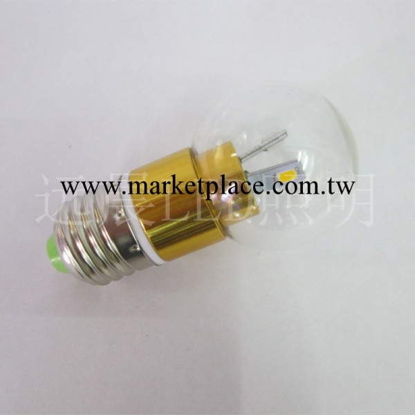 LED球泡 3WLED球泡360發光燈泡 球泡節能燈LED圓形玻璃球泡工廠,批發,進口,代購