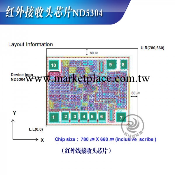 紅外接收頭用芯片（NEO ND-5304 IC）批發・進口・工廠・代買・代購