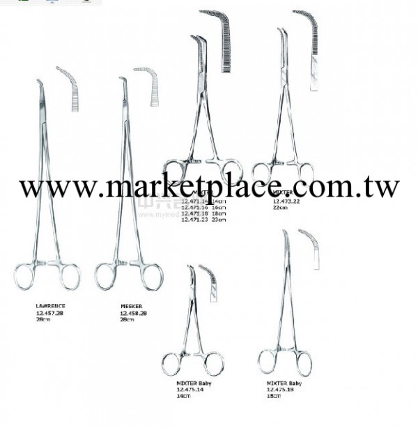 彎頭止血鉗 OVERHOLT-GEISSENDOER, fcp. fig 3, 27cm工廠,批發,進口,代購
