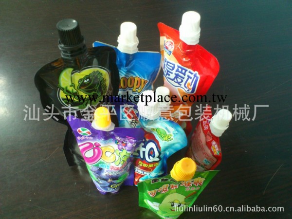 汕頭順意站立袋果汁旋蓋灌裝機，顆粒飲料充填旋蓋機工廠,批發,進口,代購