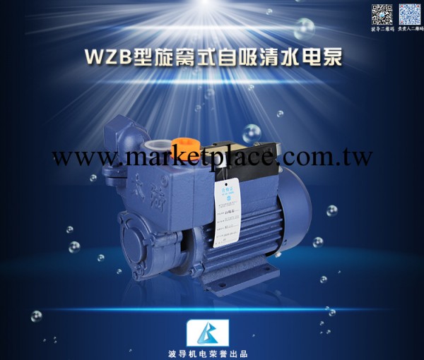 上海弘捷 WZB型旋窩式自吸泵 傢用泵370W工廠,批發,進口,代購