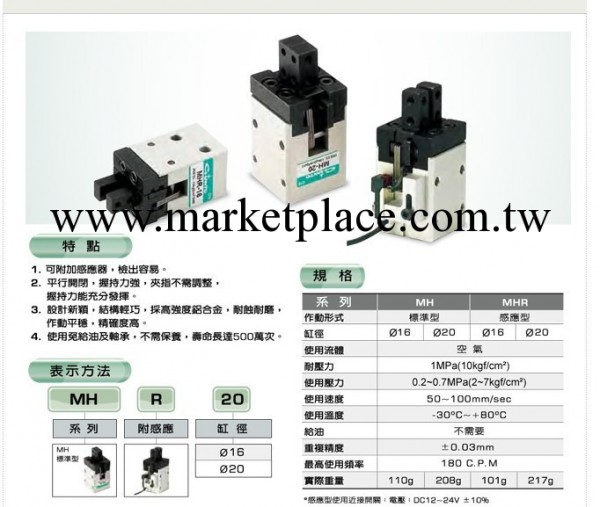 臺灣chanto高質量氣壓夾 長拓精制MH平行氣壓夾工廠,批發,進口,代購