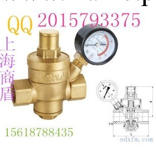 SDY-1115-SDY-1150黃銅自來水管道專用可調式過濾活塞式減壓閥工廠,批發,進口,代購
