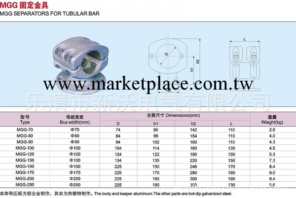 供應電力金具 MGG固定金具工廠,批發,進口,代購