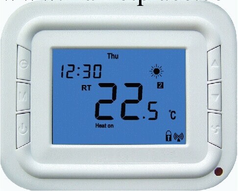 FDT6000無線可編程溫控器，控制中央空調的風機盤管，電池供電工廠,批發,進口,代購