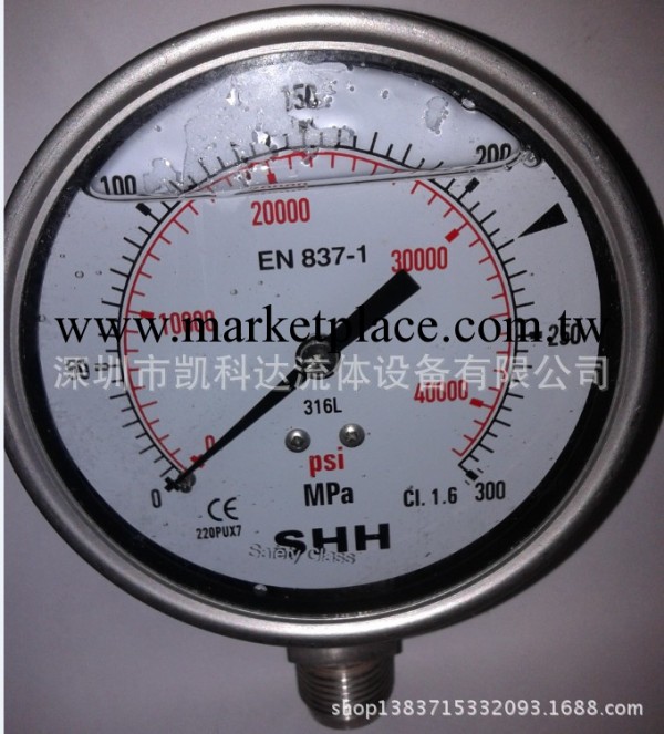 【廠傢直供】進口超高壓  試驗機表 壓力表300MPA 低價急促工廠,批發,進口,代購