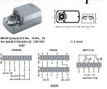 熱銷美國江森M9100系列標準型、連續調節型 電動風閥執行器工廠,批發,進口,代購