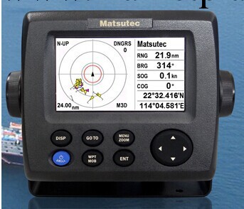 Matsutec 4.3寸彩色液晶船用AIS收發機帶導航 GPS 導航機HP-33A工廠,批發,進口,代購